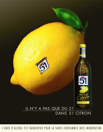 Campagne Pastis 51 Edition Citron 2005